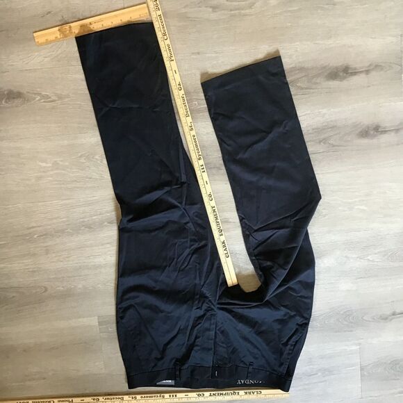 Bonobos Chino Pants Monday Mens 38 X 30 Black Flat Front Straight Leg Golf - Picture 2 of 8